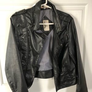 JKT Vegan Leather Moto Jacket